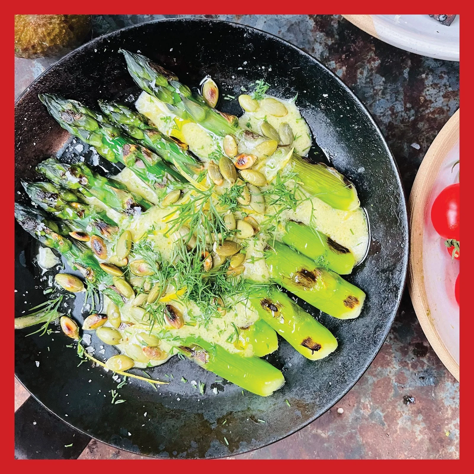 BBQ Recipe Asparagus ﻿with lemon vinaigrette — BBQ Magazine